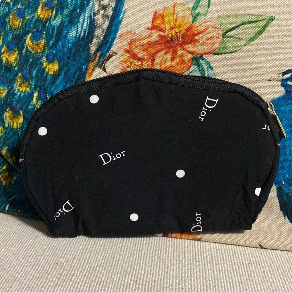 Dior Black Ploka Dot Logo Zip Top - Picture 4 of 4